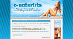 Desktop Screenshot of c-naturiste.com